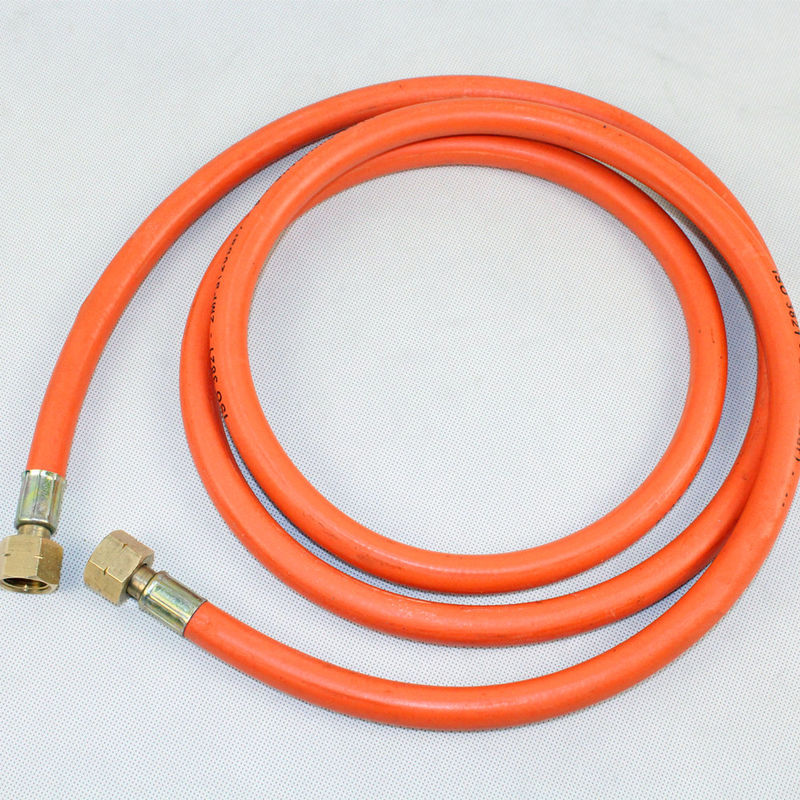 BS EN559 Lắp ráp ống khí LPG cao su màu cam ID 6mm đến 13mm Bề mặt nhẵn