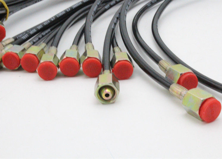 Ống nghiệm màu đỏ linh hoạt kiểm tra áp suất cao với dây / cốt sợi