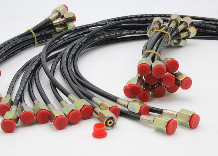 Ống nghiệm màu đỏ linh hoạt kiểm tra áp suất cao với dây / cốt sợi