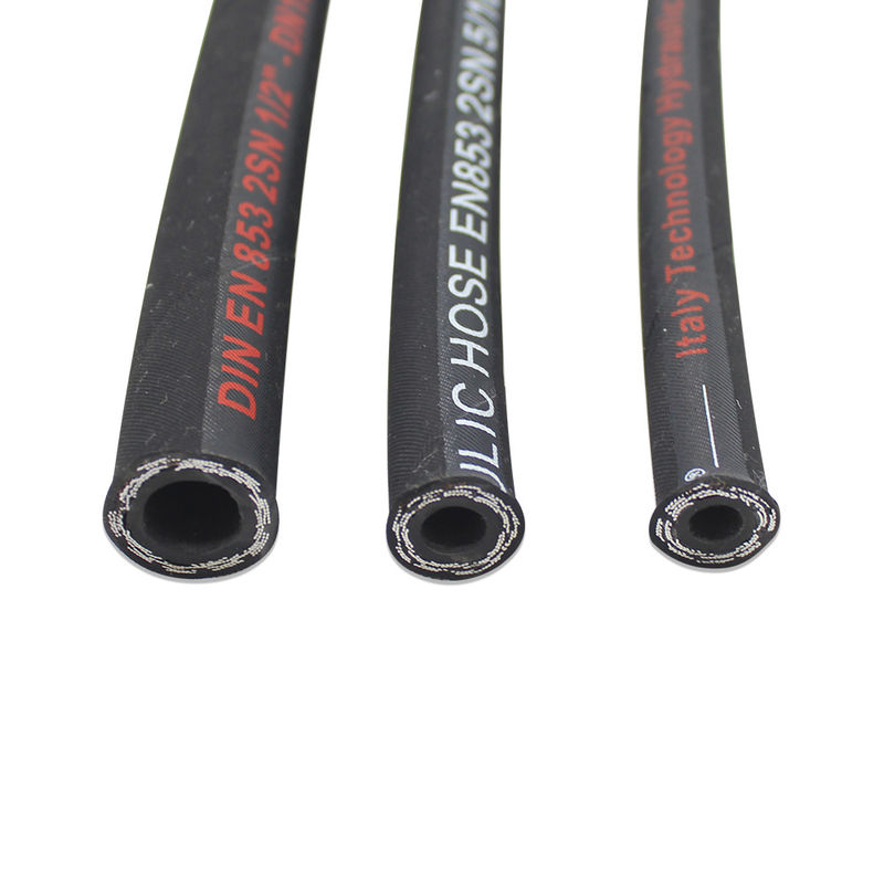 3/8 inch 1SN / R1 Bện cao áp kháng dầu ống Hidraulic
