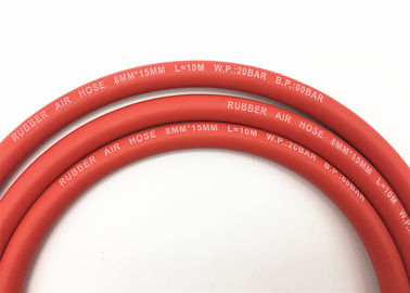 5/16 &quot;Inch W.P 300PSI Ống khí / ống cao su bề mặt nhẵn màu đỏ cho khí LPG