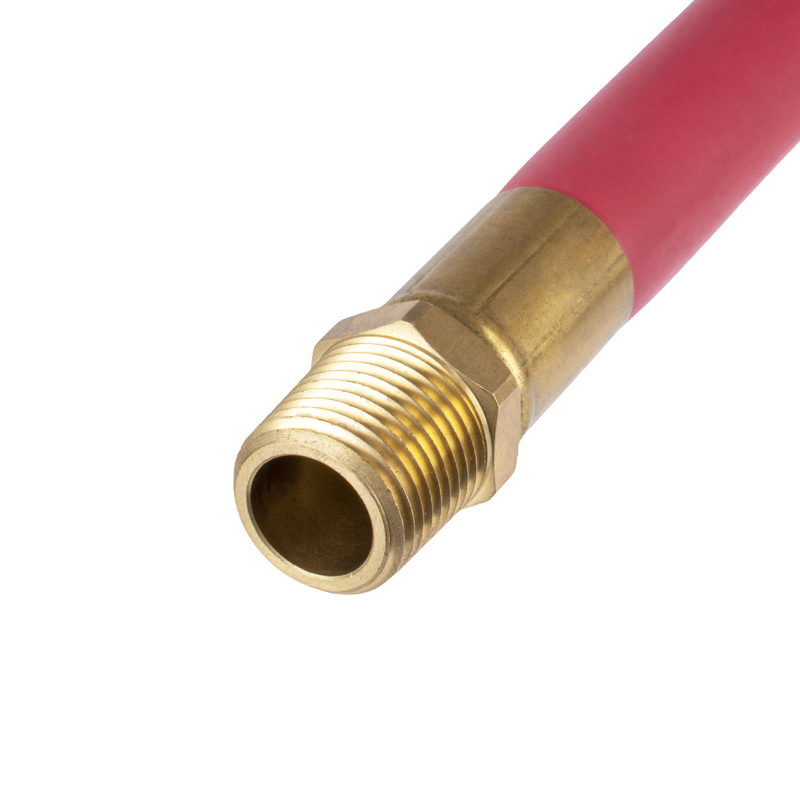 Đỏ EPDM 1/2 'X 50FT với NPT nam cao su ống dẫn không khí lắp ráp cho không khí nén