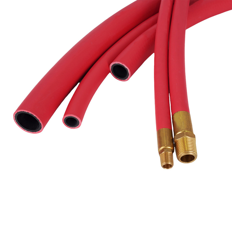 Đỏ EPDM 1/2 'X 50FT với NPT nam cao su ống dẫn không khí lắp ráp cho không khí nén