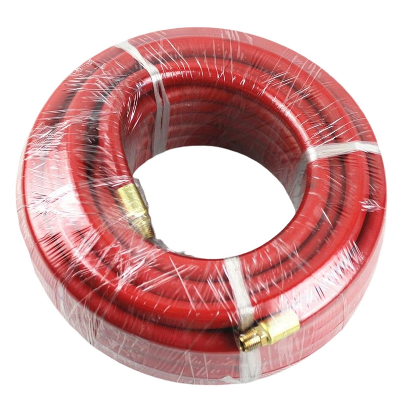 Đỏ EPDM 1/2 'X 50FT với NPT nam cao su ống dẫn không khí lắp ráp cho không khí nén