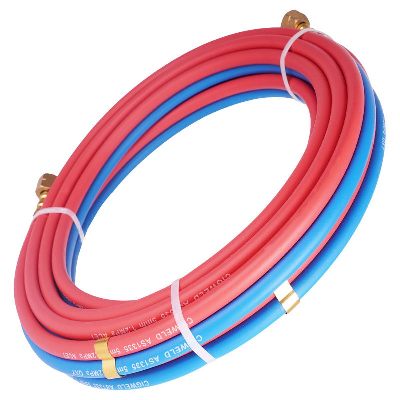 Hai màu Oxy Acetylene 1/4 'X 100FT hàn Twin ống ống cao su