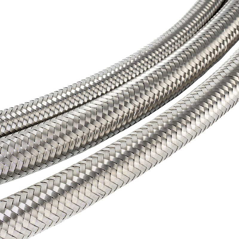 Vòng ống PTFE áp suất cao với một lớp thép không gỉ đan xen cho vận chuyển và thủy lực di động