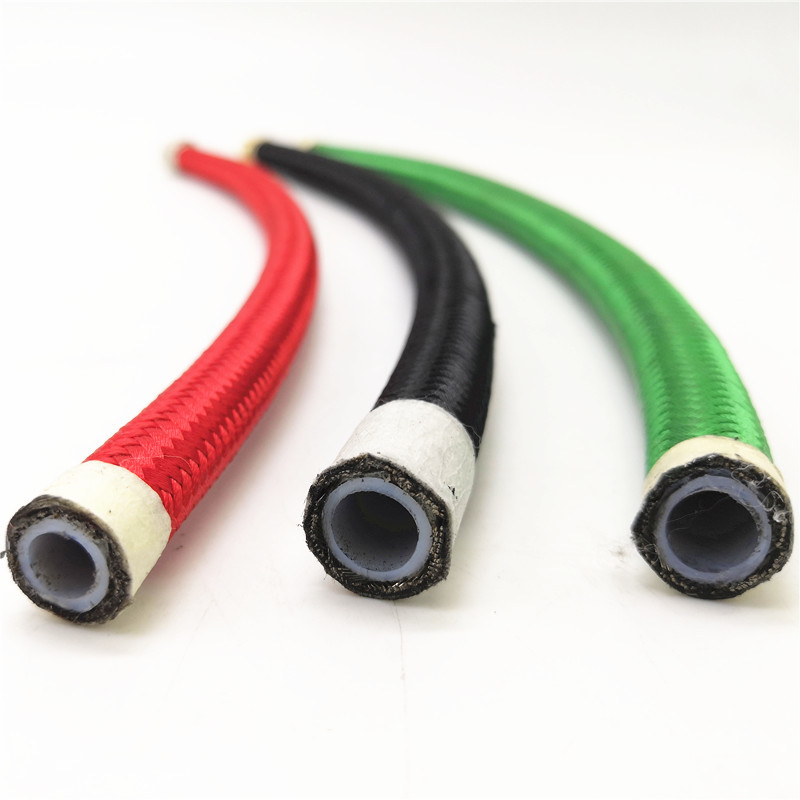Vòng ống PTFE áp suất cao với một lớp thép không gỉ đan xen cho vận chuyển và thủy lực di động