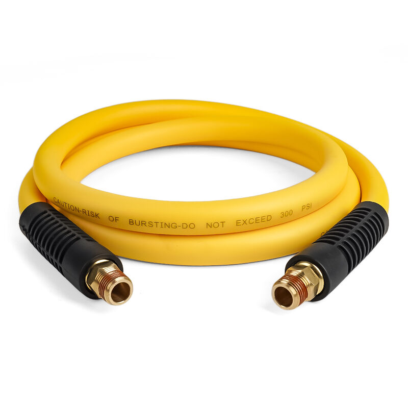 Industrial Hybrid Air Line Ultra-Flexible Rubber PVC Hose, 300 PSI Rated for Pneumatic Equipment