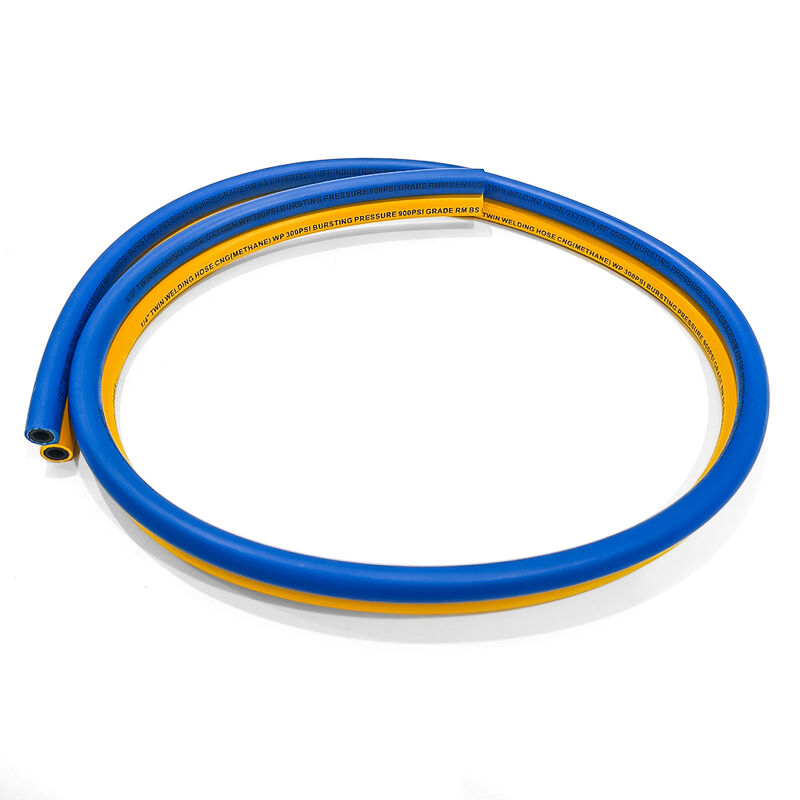 Ống hàn đôi chịu tải nặng với lớp gia cố bện sợi và chứng nhận EN ISO 3821 cho ứng dụng Oxy Acetylene