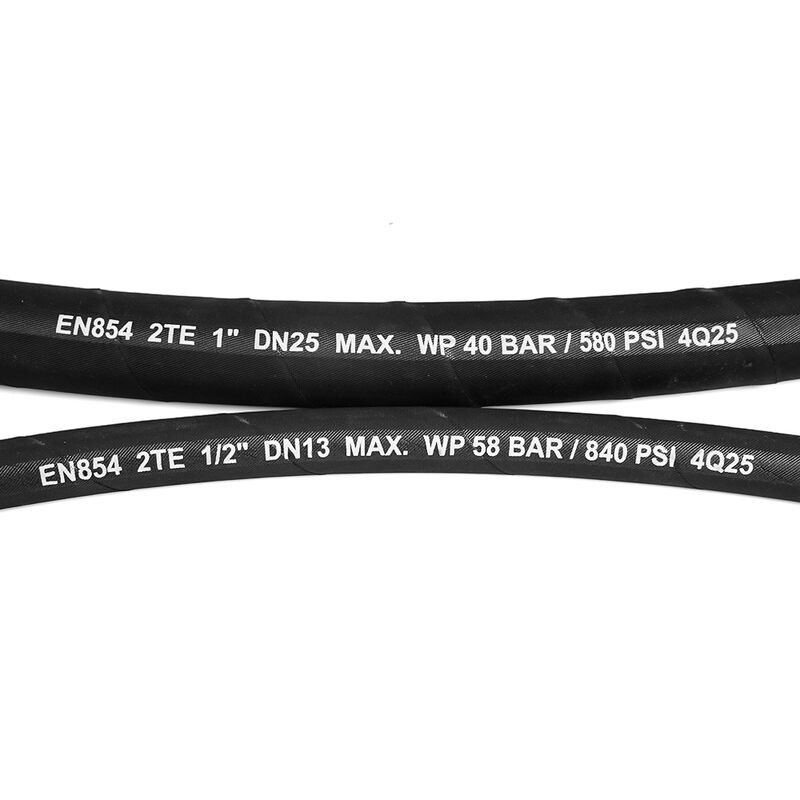 EN 853 2TE Vòng ống thủy lực áp suất cao có độ bền kéo cao, linh hoạt và tương thích với các chất lỏng thủy lực khác nhau