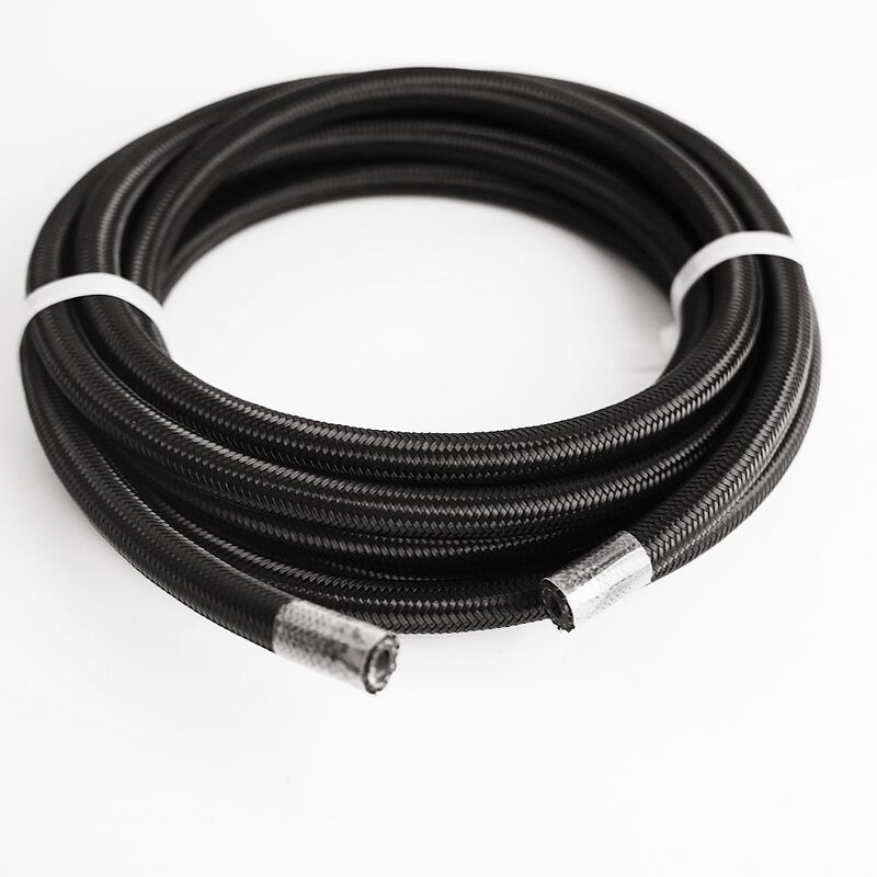 Ống nhiên liệu NBR linh hoạt hiệu suất cao - Bện nylon màu đen, chịu dầu, dịch vụ cắt miễn phí cho hệ thống thủy lực công nghiệp