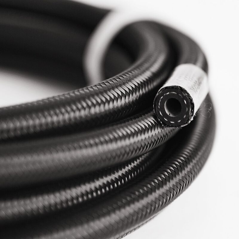 Ống nhiên liệu NBR linh hoạt hiệu suất cao - Bện nylon màu đen, chịu dầu, dịch vụ cắt miễn phí cho hệ thống thủy lực công nghiệp