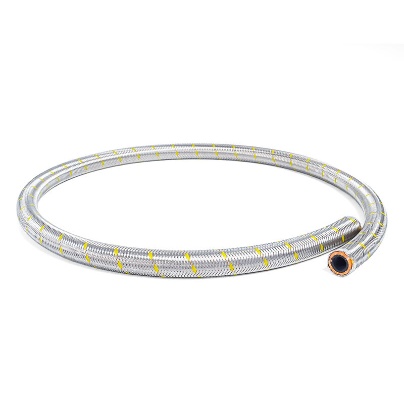 Cotton / thép không gỉ đan xen hiệu suất cao như vỏ ống nhiên liệu NBR  Ứng dụng linh hoạt & chống dầu, dịch vụ cắt miễn phí cho hệ thống thủy lực công nghiệp