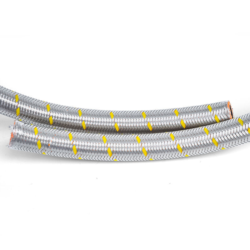 Cotton / thép không gỉ đan xen hiệu suất cao như vỏ ống nhiên liệu NBR  Ứng dụng linh hoạt & chống dầu, dịch vụ cắt miễn phí cho hệ thống thủy lực công nghiệp