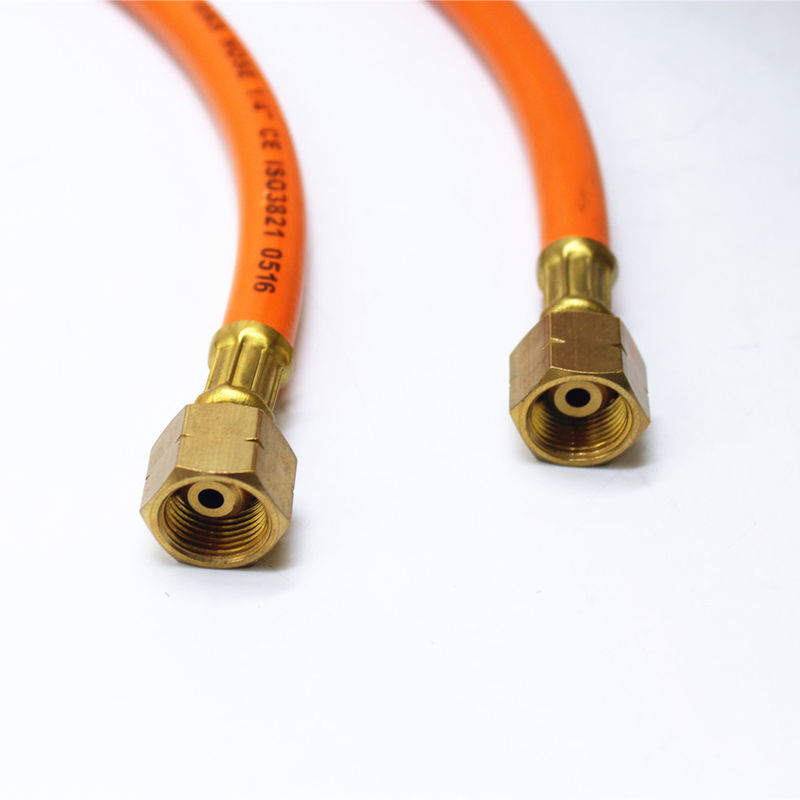 BS EN559 Lắp ráp ống khí LPG cao su màu cam ID 6mm đến 13mm Bề mặt nhẵn